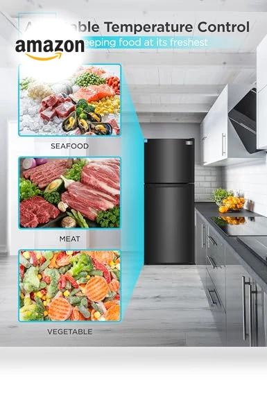 10 Cu. Ft. Top Mount Refrigerator with Freezer — Mini Fridges, BLACK+DECKER