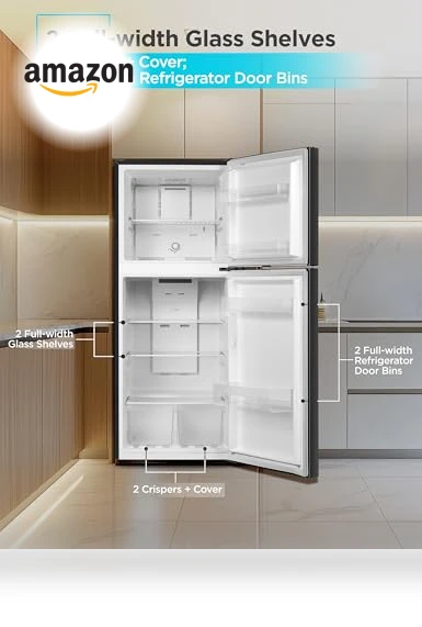 10 Cu. Ft. Top Mount Refrigerator with Freezer — Mini Fridges, BLACK+DECKER