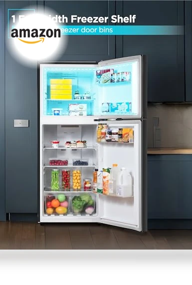 10 Cu. Ft. Top Mount Refrigerator with Freezer — Mini Fridges, BLACK+DECKER