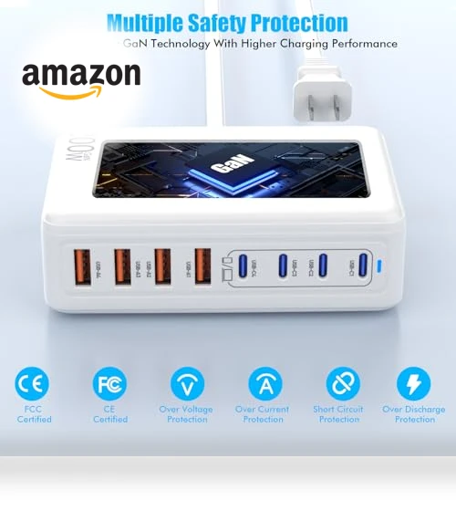 200W GaN 8 Port USB C Charging Station — Power Hubs, Shenzhen Xihuida Electronics Co., Ltd.