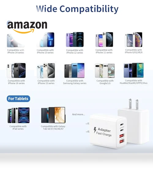 40W 4-Port USB C Fast Charging Block — Chargers, Imitordirects