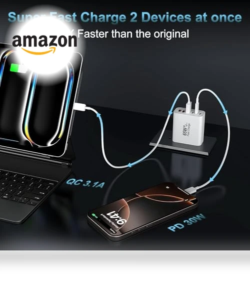 65W 6-Port USB C Wall Charger — Chargers, Shenzhen Xihuida Electronics Co., Ltd.