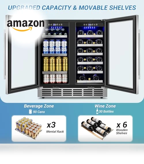 Dual Zone Beverage Cooler — Wine Storage Solutions, Velivi