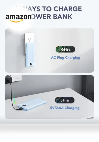 Portable Charger Built-in Cables and AC Wall Plug — Battery Charger Cases, VRURC