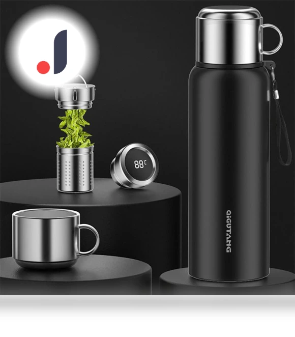 Smart Temperature Display Thermos — Travel Drinkware, Living Mall