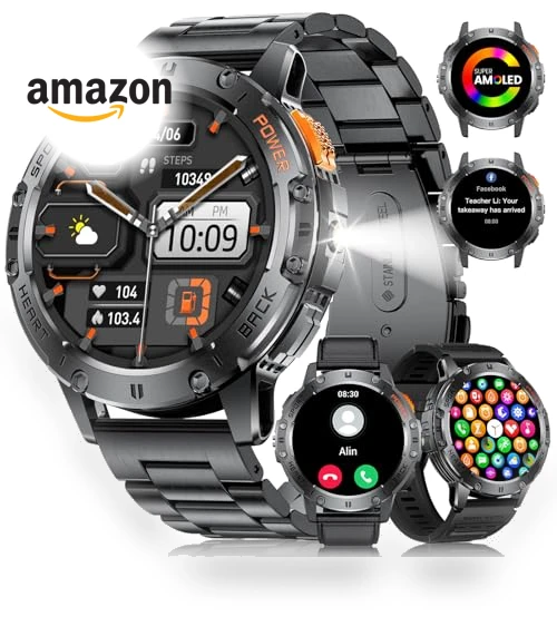 Smart Watch with Flashlight — Wearable Accessories, LIGE