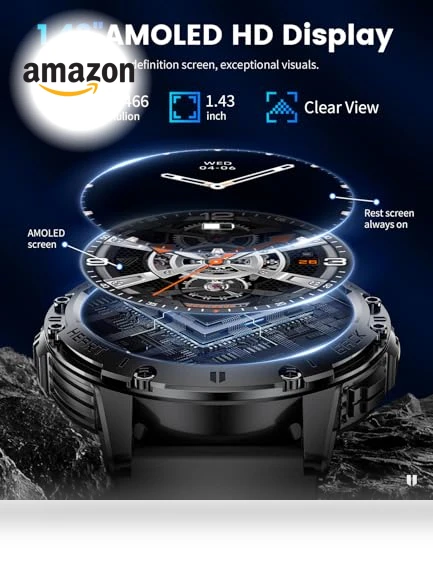 Smart Watch with Flashlight — Wearable Accessories, LIGE