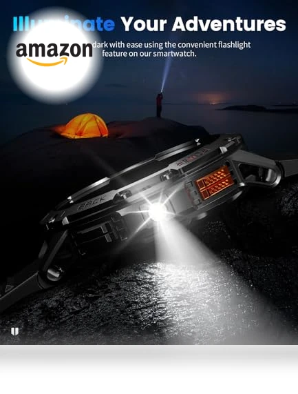 Smart Watch with Flashlight — Wearable Accessories, LIGE