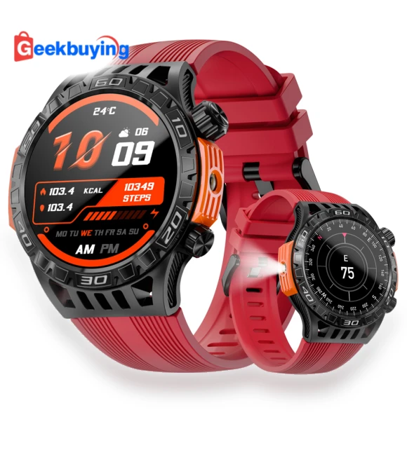 Smartwatch with Dual Flashlight — Smartwatches, LOKMAT