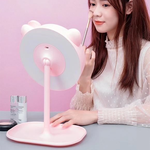 Three-Mode USB Charging Removable LED Cosmetic Mirror — Handheld, Makeup Kits