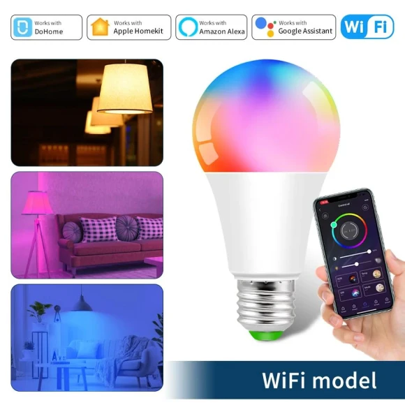 Wifi Bluetooth Smart Bulb — LED, BC Electrical Appliances
