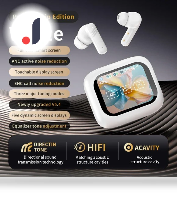 Wireless Headphones with Touch Screen — Over-Ear Headphones, USAMS Global