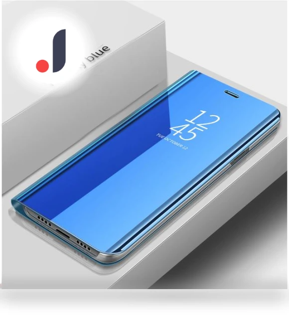 Magnetic Book Stand Smart Mirror PU Leather Flip Cover — Protective Cases, Popular Phone Cases