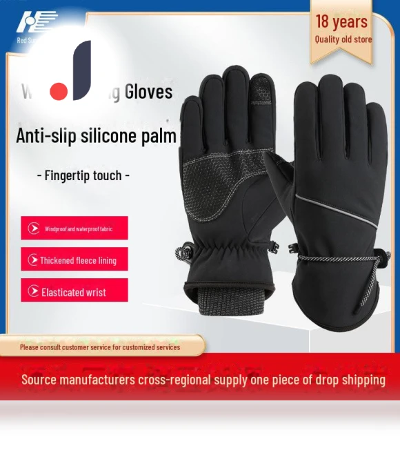 Men's Windproof Winter Gloves with Touchscreen — Gloves & Mittens, StrideBox