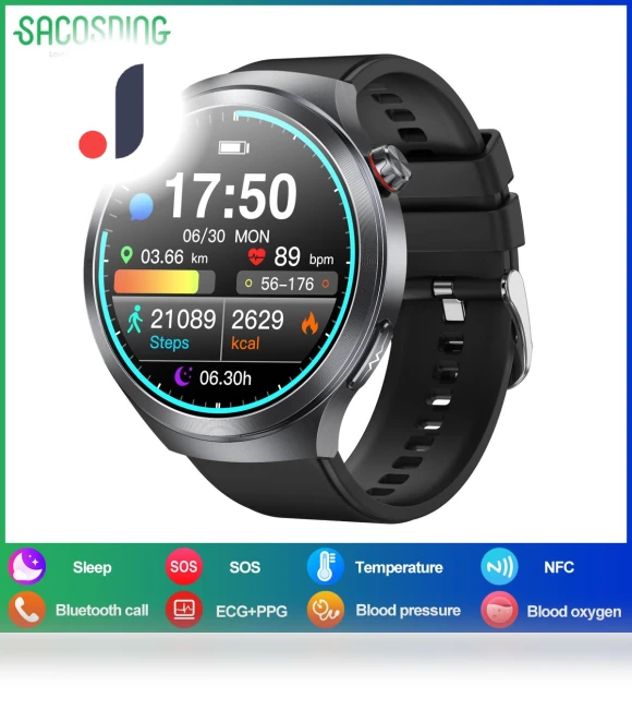 Smart Watch with ECG+PPG — Smartwatches, SACOSDING