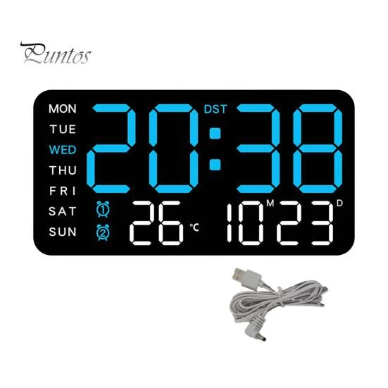 Digital Wall Clock with Large Display — Clocks, Puntos