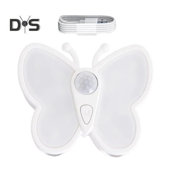 LED Butterfly Night Light with Adjustable Brightness — Night Lights, SMOO