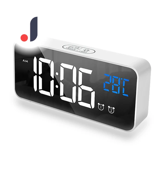 Modern Smart LED Digital Alarm Clock — Alarm, Shredded cabbage