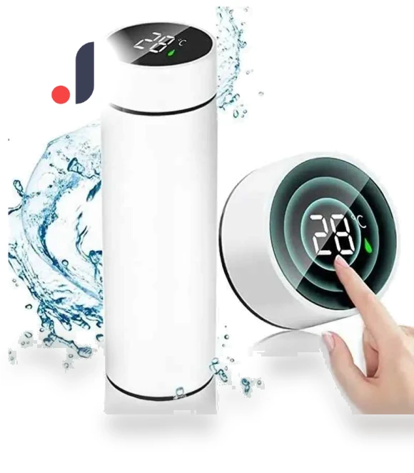 Smart Insulated Cup with LED Temperature Display — Beverage Warmers, Binchi Fitness