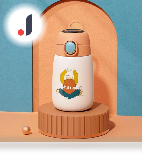 Smart Kids Thermos with Cartoon Jumping Cup — Thermoses, Binchi Outdoor Equipment
