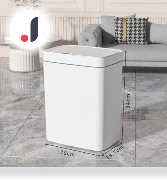 Smart Trash Can for Bathroom with Automatic Bagging — Kitchen Cans, Serene Homes