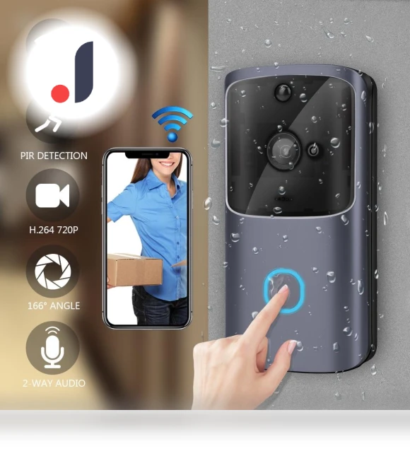 Wireless Smart Video Doorbell — Smart Home Security, Ideal World