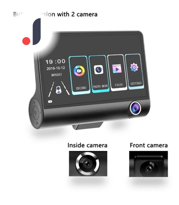 3-Lens Car Dash Cam — Dashboard Cameras, Timeless Home