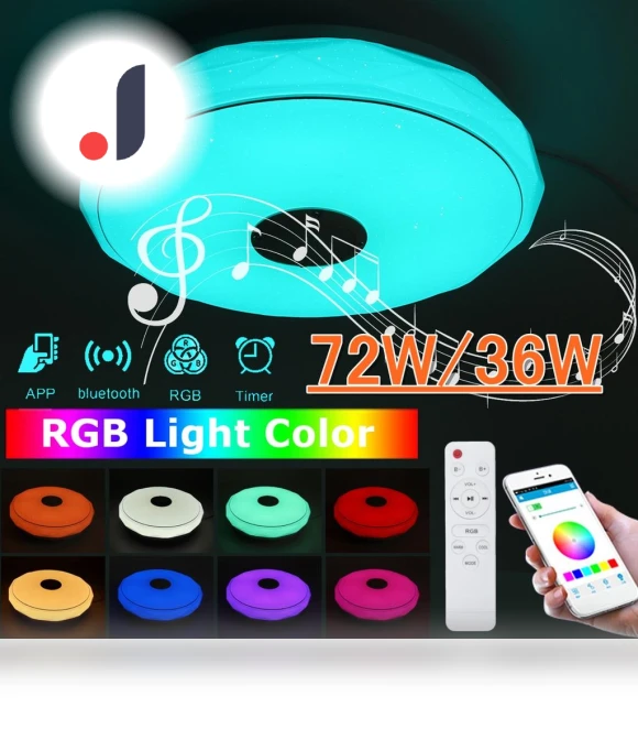 Bluetooth Music Light Bedroom Lamp — Overhead Lighting, Decor Dream