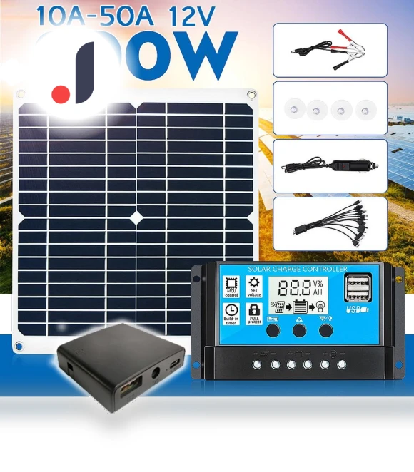 Double USB Solar Panel — Renewable Energy Solutions, Decor Dream