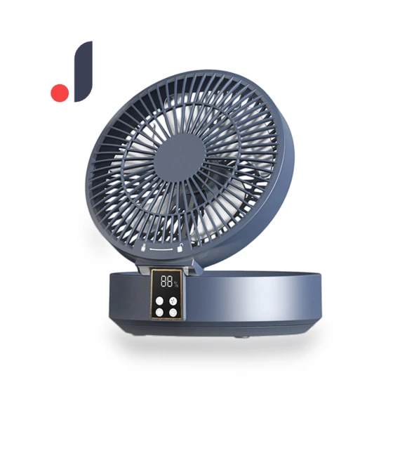 Folding Wall Fan with Night Light — Ceiling Fans, Burger