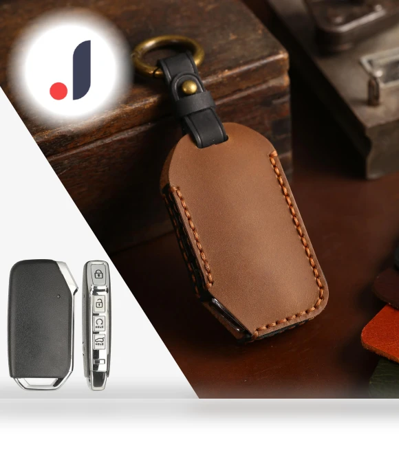 Genuine Leather Key Protective Cover — Key Holders & Accessories, Auto Parts Decorate