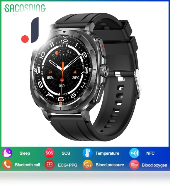 Healthy Blood Pressure Oxygen Uric Acid Smart Watch — Smartwatches, SACOSDING