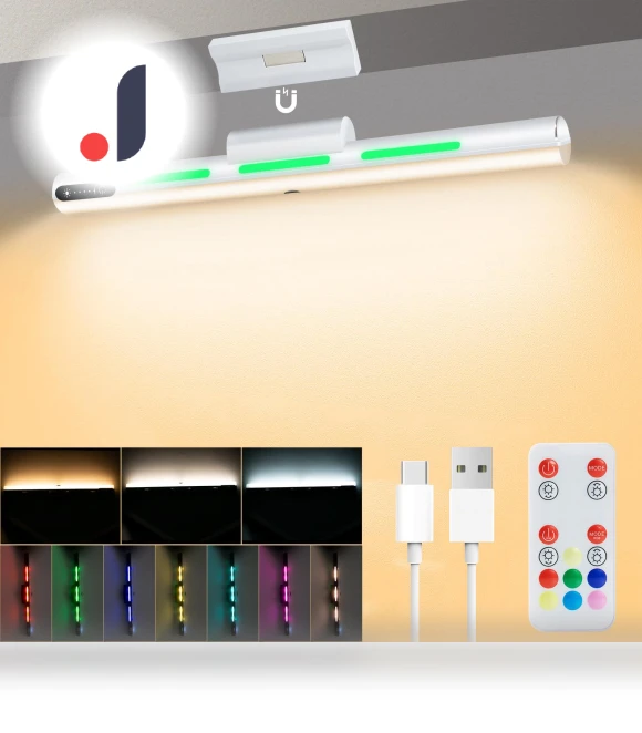Magnetic Rechargeable Touch Light with RGB Backlight and Mirror — Lighting Accessories, Send Cool