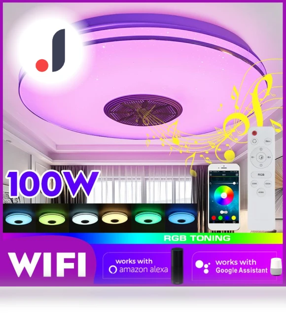 Modern RGB LED Ceiling Light — Overhead Lighting, Decor Dream