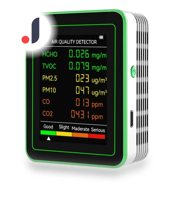 6 in 1 Air Quality Monitor — Air Quality Monitors, Shunlin