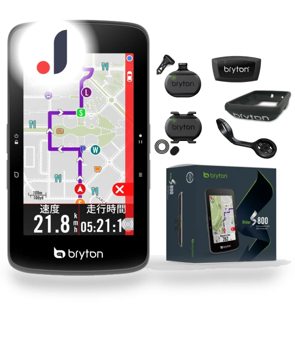 Bike Computer with Speed, Cadence, Heart Rate Sensors — Cycling, Bryton