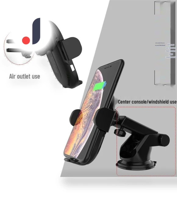 Infrared Sensor Car Mount & Wireless Phone Charger — Dashboard Installation Kits, ElectroCN