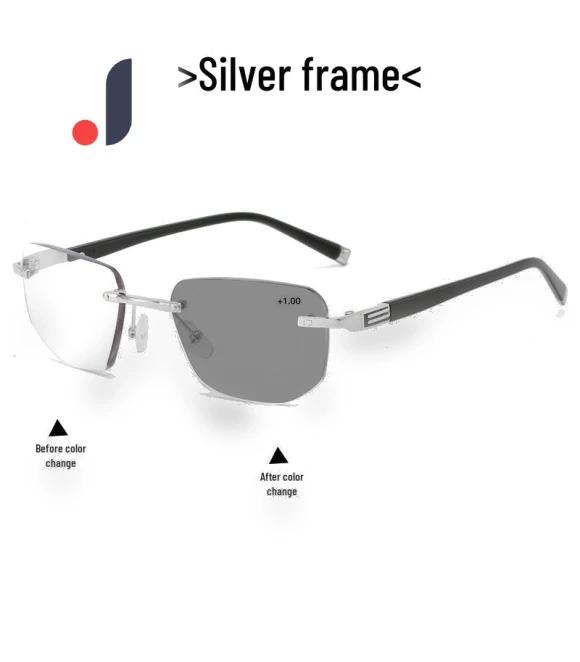 Rimless Photochromic Multifocal Reading Glasses — Reading Glasses, the BAY