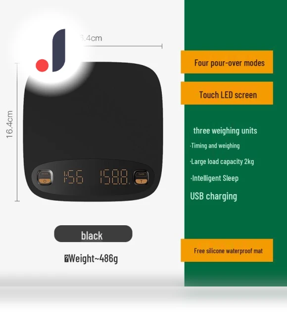 Smart Kitchen Scale with USB Recharging — Weight Management Tools, ElectroCN