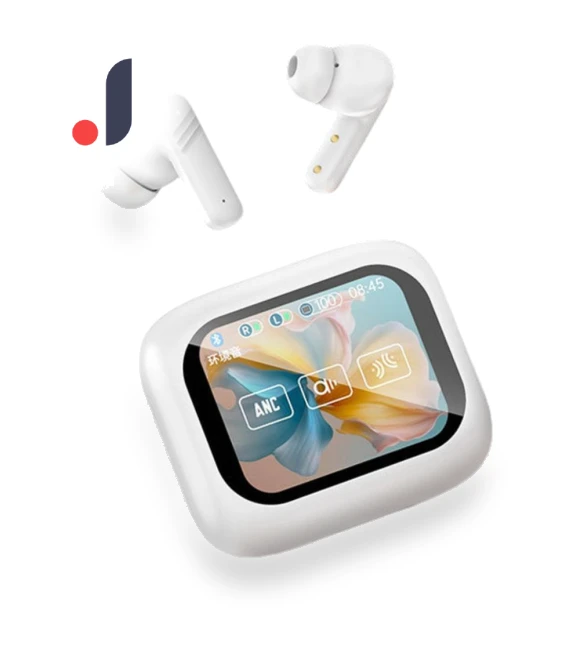 Smart LCD Headphones with ANC — In-Ear Headphones, huangkundesign