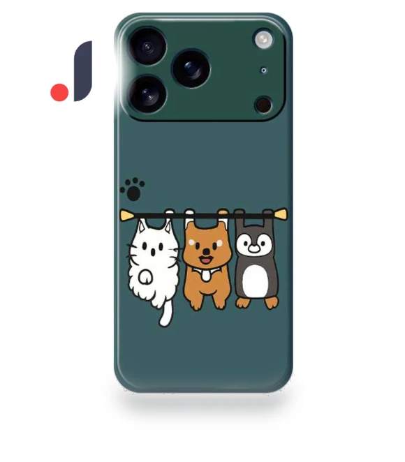 Three Animal Dolls Pattern Printing Straight Edge TPU Phone Back Cover — Back Covers, Smartwatch 2025