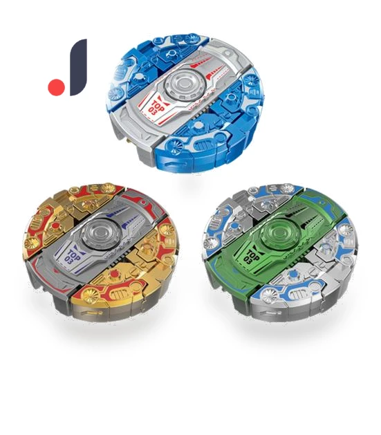 Transformable Robot Dinosaur Spinner — Stress Relievers, Safety toy