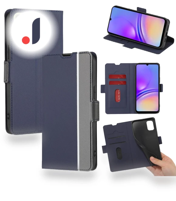 Card Holder Twill Texture Leather Phone Cover — Phone Accessories, Smartwatch 2025