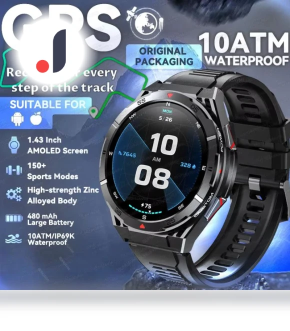 Dual-Band Satellite GPS Smartwatch — Smartwatches, ElectronicsHome