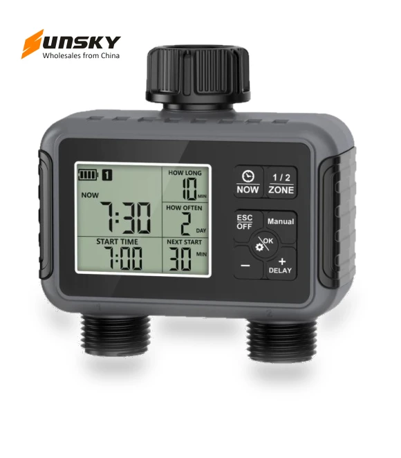 Dual-Outlet Automatic Irrigation Controller — Controllers