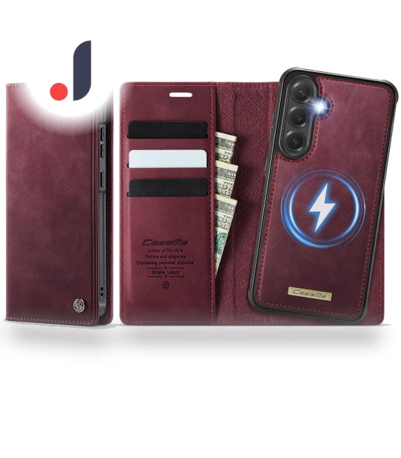 Leather Phone Cover with Detachable Wallet — Flip Cases, Smartwatch 2025