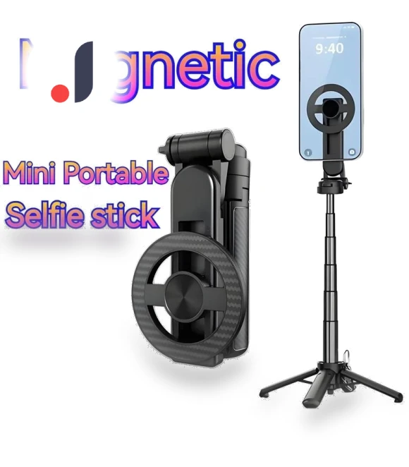 Magnetic Selfie Stick with Bluetooth Remote — Selfie Sticks, Meiteai-All