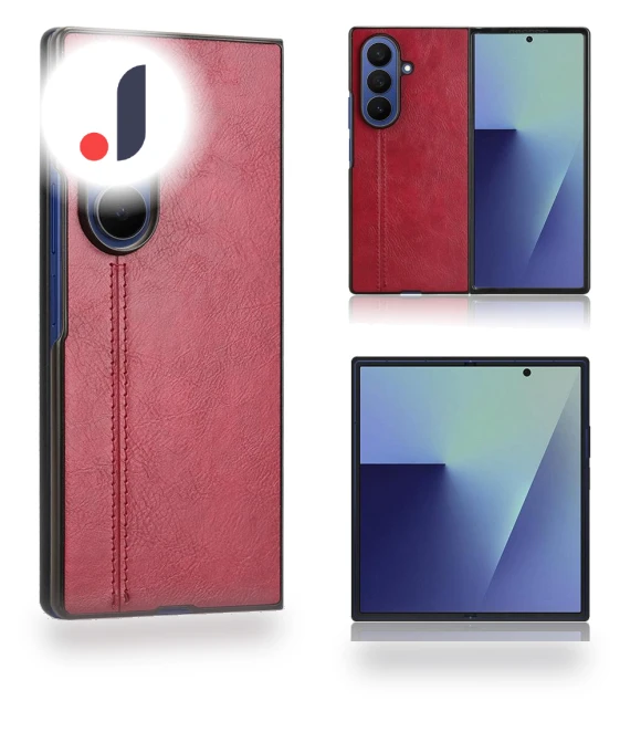 Stitching Line PU Leather Coated PC Phone Cover — Phone Accessories, Smartwatch 2025
