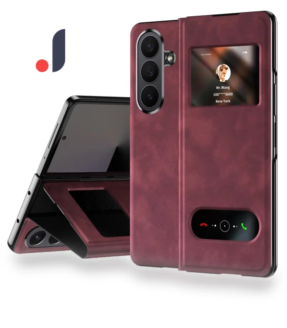 View Window PU Leather Phone Cover — Bumpers, Smartwatch 2025