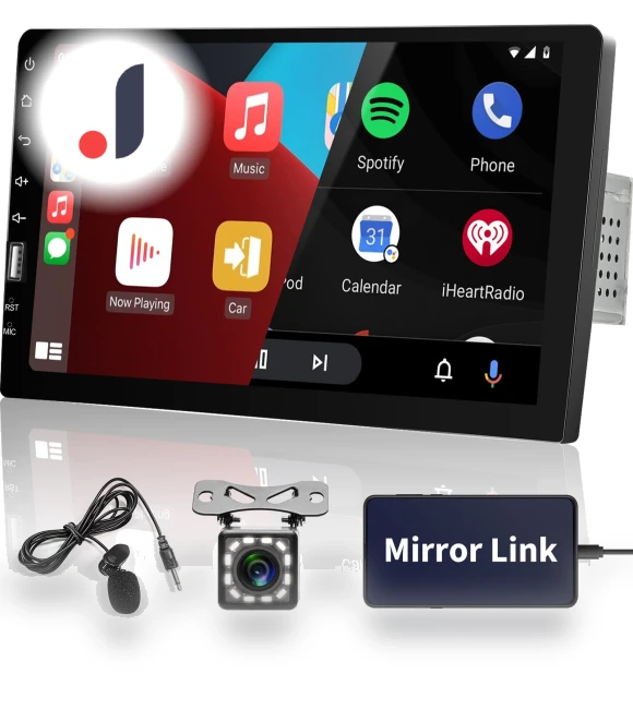 9-inch Single-DIN Car Stereo with Touchscreen — Stereo Receivers, HAYAO